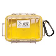 Pelican 1010 Micro Case - Clear With Yellow