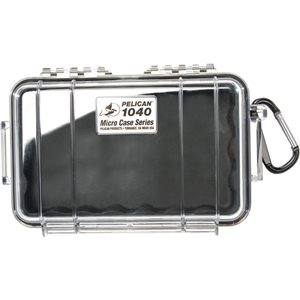 Pelican 1040 Micro Case - Clear With Black