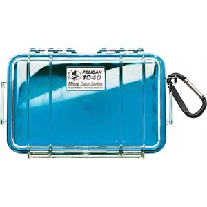 Pelican 1040 Micro Case - Clear With Blue