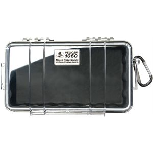 Pelican 1060 Micro Case - Clear With Black