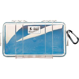 Pelican 1060 Micro Case - Clear With Blue