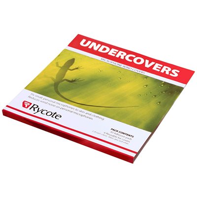 Rycote Undercovers, Grey - 30 Undercovers & 30 Stickies Original
