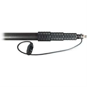 AMBIENT QSM boom pole with straight cable installed, mono XLR-3-pin
