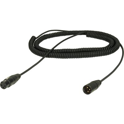 Ambient Recording Coiled microphone cable mono XLR3F to XLR3M, 100 to 410 cm