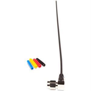 Antenna right-angled black with nickel plated SMA connector