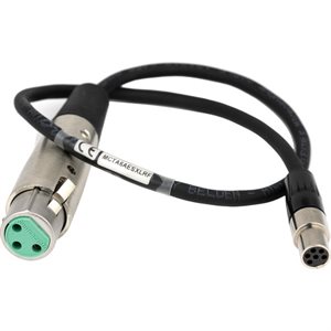 JBS XLR Female to TA6F AES3 Digital Audio Cable for DCHT Transmitter - 50cm