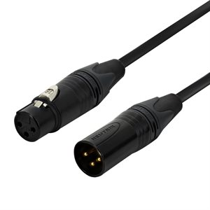 CABLE 3FXLR-3MXLR 20 M GOLD