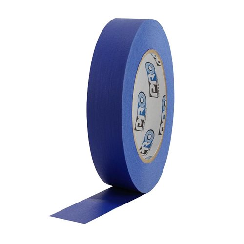 Pro Tapes® Pro 46 Dark Blue Colored Crepe Paper Masking Tape 1" 54m / 60yds - 3" Core