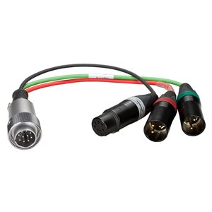 AMBIENT Breakout cable 10-pin Hirose / M to 2x XLR-3M + XLR-5F