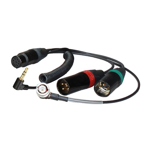 AMBIENT Breakout cable XLR7F to 2xXLR3M, 3,5mm TRS-90°, BNC for TC