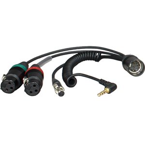 AMBIENT Breakout cable 2xXLR3F, TA3F, 3.5mm TRS-90°, HBS552