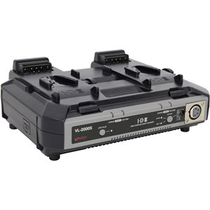 IDX VL-2000S 2-Channel Simultaneous Quick Charger with AC Adaptor