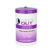 Wipe Out 70% Isopropyl Alcohol Wipes - 75 Wipes per Tub