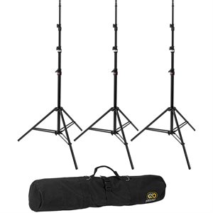 Kino Flo KIT-S3 3 Medium Duty Stands With Carry Bag.