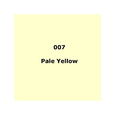 LEE Filters 007 Pale Yellow Sheet 1.2m x 530mm