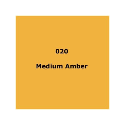 LEE Filters 020 Medium Amber Roll 1.22m x 7.62m