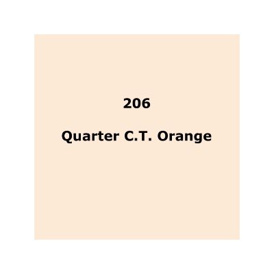 LEE Filters 206 Quarter C.T.Orange Roll 1.22m x 7.62m