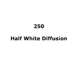 250 Half White Diffn sheet, 1.2m x 530mm / 48" x 21"