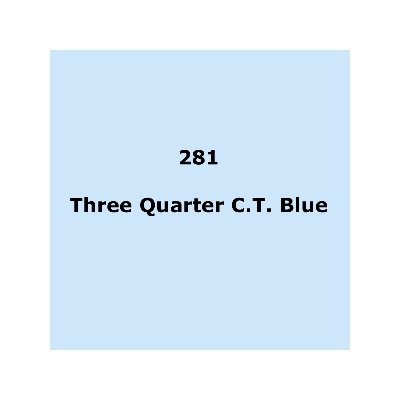 LEE Filters 281 Three QuarterC.T.Blue Roll 1.22m x 7.62m