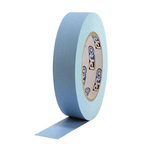 Pro Tapes® Pro 46 Light Blue Colored Crepe Paper Masking Tape 1" 54m / 60yds - 3" Core