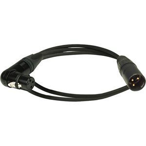 AMBIENT Micr. cable (PER2x 0.25S), XLR-3F / 90° to XLR-3M, length 1.0