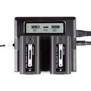 SHAPE NP-F980 lithium-ion two batteries with dual LCD charger