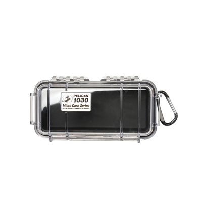 Pelican 1030 Micro Case - Clear With Black