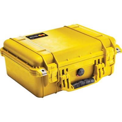 Pelican 1450 Case With Padded Dividers - Yellow