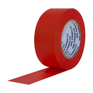 Pro Tapes® Paper Console Tape 1" Red 54m / 60yds -3" Core