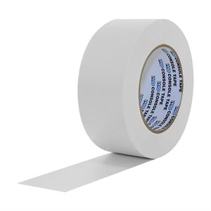 PRO Tape Paper Console Tape 1" White 54m / 60YRD -3" Core