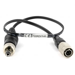 LECTRO PWR CABLE 12" HiROSE 4-PIN TO LZR LOCKING PLUG