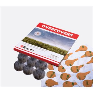 Rycote Overcovers - 6 Grey Fur Discs & 30 Stickies Original