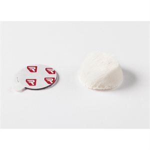 Rycote Overcovers Advanced Fur Disc Wind Covers for Lavalier Mics - 5 White, 25 Round Stickies