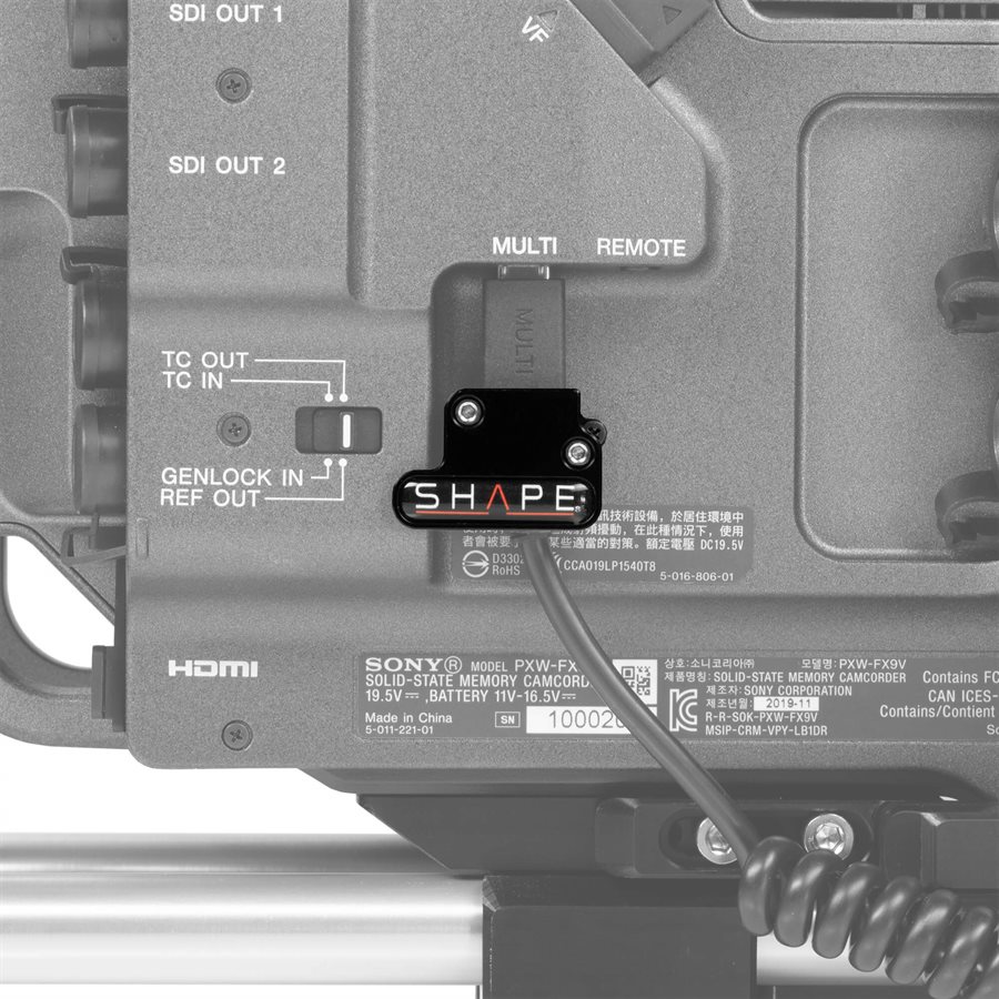 SHAPE cable clamp for Sony FX9 remote handle