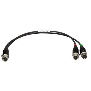 AMBIENT Splitter cable TA3F to 2x TA3F (SD mix out)