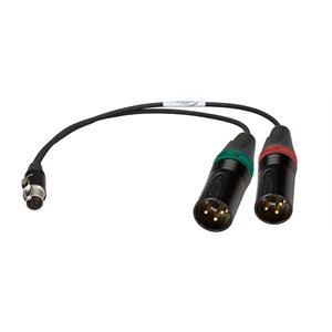 AMBIENT Adapter cable TA5F to 2x XLR3M, balanced, 60 cm (24")