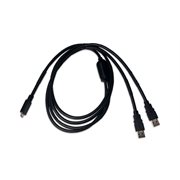Sound Devices MX-USBY Cable 1 x USB-C  & 2 x USB-A connectors