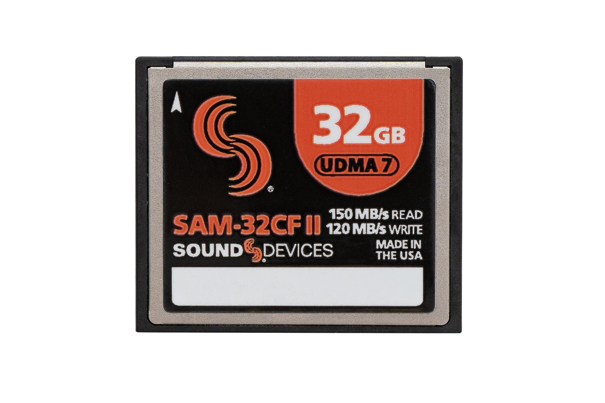 Sound Devices SAM-CF32II CF Card 32GB / UDMA7 / 1050X complient with all SD recorders