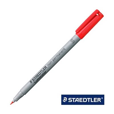 Staedtler 311-2 Lumocolour Non-Permanent Superfine Red