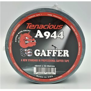 Tenacious A944 US Gaffer Semi Matt Tape Black 48mm x 40m