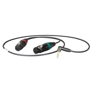 AMBIENT Adapter cable 1 / 8" TRS plug 90° to XLR-3F, L=50 cm