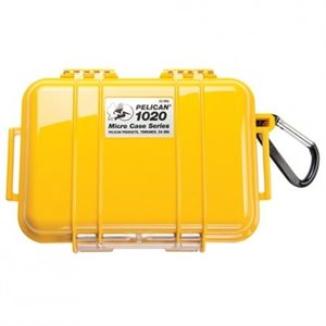 Pelican 1020 Micro Case - Yellow With Black