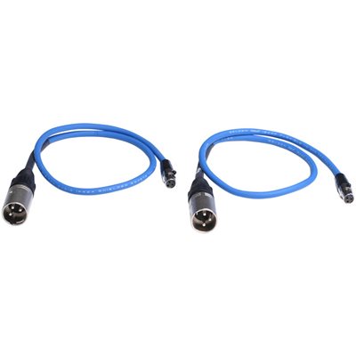 Sound Devices TA3-F to XLR-M cable 25-inch connects bal TA3 outputs to bal XLR inputs; 2 pack
